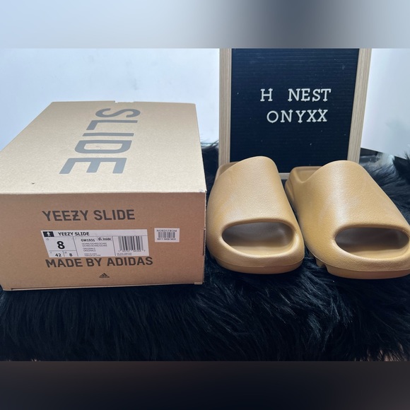 Yeezy Shoes - Yeezy Slides ochre sz 8